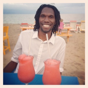 Drinks by the Beach. Yea!